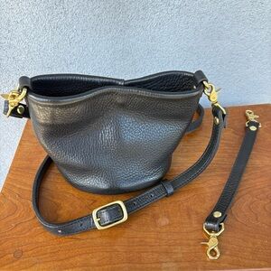 Handmade Leather Mini Bucket Bag by Tree Fairfax